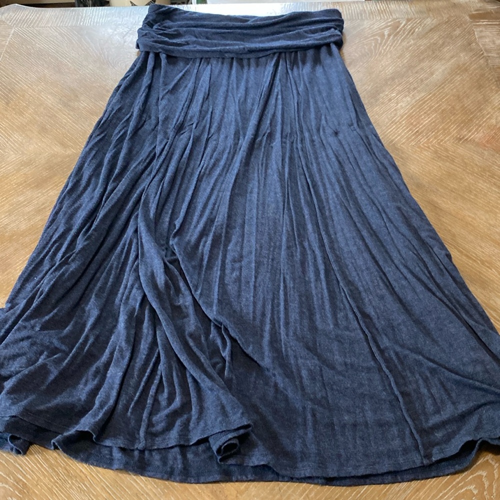 Navy maxi skirt